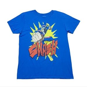 My Hero Academia Smash Size Large Blue T-Shirt